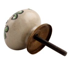 Red Leaf Flower Ceramic Dresser Knob Online