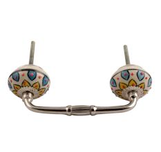 Yellow Sunflower Flower Ceramic Bridge Handle