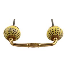 Yellow Ceramic Bridge Handle