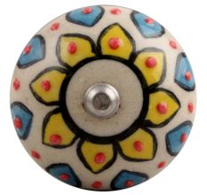 Yellow Sunflower Flower Ceramic Wine Stopper