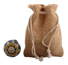 Yellow Sunflower Flower Ceramic Wine Stopper