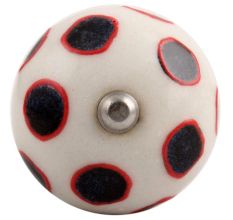 Navy Blue Dot Ceramic Wine Stopper