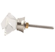 Clear Prism Shape Glass Cabinet Knob Online
