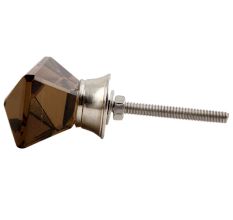  Smoke Prism Shape Glass Drawer Knob Online