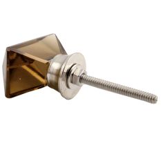  Smoke Prism Shape Glass Drawer Knob Online