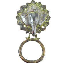 Elephant Head Ganesha Brass Door Knocker