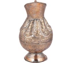 Flower Embossed Copper Jug