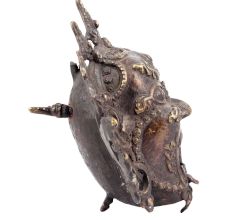 Bronze HandcraftedÂ Dragon Mask