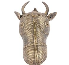 Brass Dhokra Ox Head Design