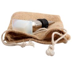 Milky White Prism Shape Glass Wine Stopper
