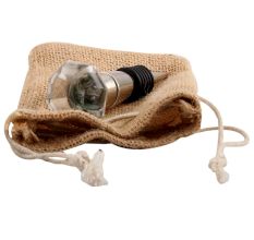 Clear Octagon Shape Glass Wine Stopper