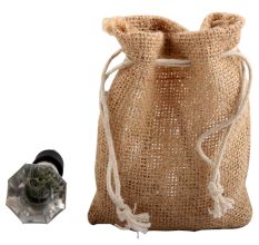 Clear Octagon Shape Glass Wine Stopper