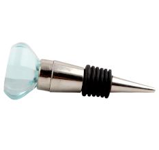 Water Octagon Shape Glass Wine Stopper