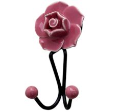 Pink Flower Hooks
