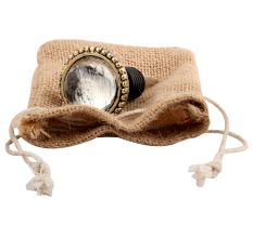 Clear Wheel Glass And Metal Wine Stopper