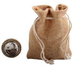 Clear Wheel Glass And Metal Wine Stopper