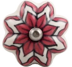 Pink Dahlia Medium Ceramic Wine Stopper