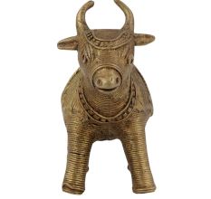 Brass Cow Napkin and Tissue Holder