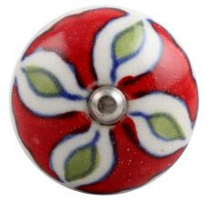 Hibiscus Green Flower Ceramic Wine Stopper
