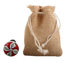 Hibiscus Green Flower Ceramic Wine Stopper