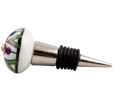 Green Triangle Ceramic Wine Stopper