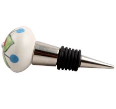 Green Clove Flower Ceramic Wine Stopper