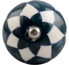 Dark Green Check Ceramic Wine Stopper
