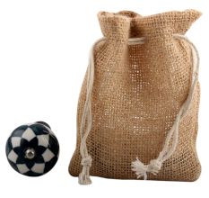 Dark Green Check Ceramic Wine Stopper