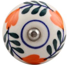 Forest Green Leaf Ceramic Wine Stopper
