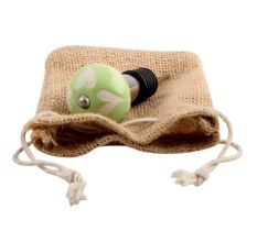 Light Green Ecthed Ceramic Wine Stopper