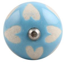 Turquoise Etched Ceramic Wine Stopper