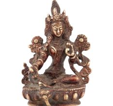 Brass Sitting Tara Statue