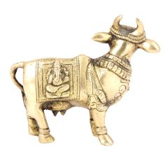 Brass Nandi Standing Statue