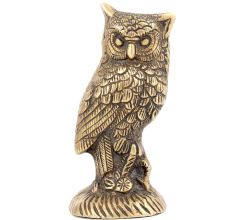Brass Owl Figurine