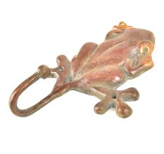 Red Bronze Frog Wall Hooks