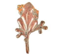 Red Bronze Frog Wall Hooks