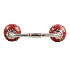 Golden Tiny Flower Ceramic Bridge Handle