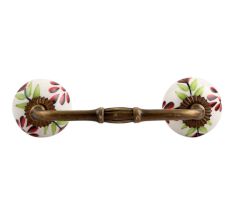 Green Leaf Ceramic Bridge Handle