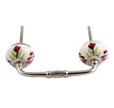 Green Leaf Ceramic Bridge Handle