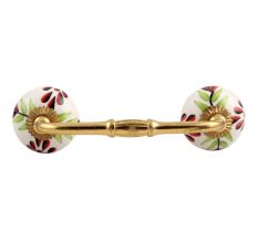 Green Leaf Ceramic Bridge Handle