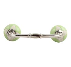 Light Green Etched Ceramic Bridge Handle