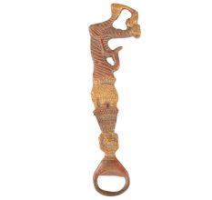 Brass Dragon Bottle Opener with Patina