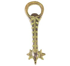 Patina Rich Brass Handmade Tribal Art Bottle Opener