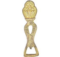 Decorative Metal Brass Bottle Opener with Patina