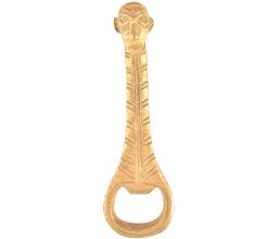 Brass Bottle Opener Souvenir African Figurine Face