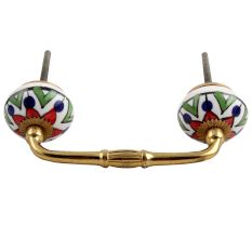 Green Triangle Ceramic Bridge Handle