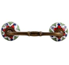 Green Triangle Ceramic Bridge Handle