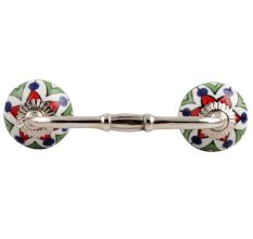 Green Triangle Ceramic Bridge Handle