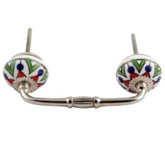 Green Triangle Ceramic Bridge Handle