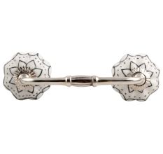 Black Lotus Ceramic Bridge Handle